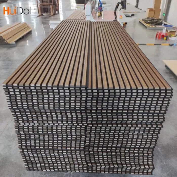 High quality acoustic panel with sound-absorbing grating excellent acoustic characteristics of wood grain surface and strong sound-absorbing effect