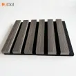 Natural laminated polyester fiber grating board with high quality, high aesthetic value, good decorative and sound-absorbing performance