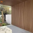 Bamboo and wood fiber grating board WPC grating wall protection board Ecological wood concave convex Great Wall board