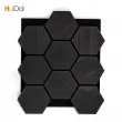 The irregularly shaped polyester grille sound-absorbing panel has a strong modern decorative feel for wall design.