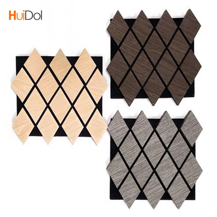 Irregular polyester grille panels are used in home decoration to decorate the background wall, showcasing individuality.