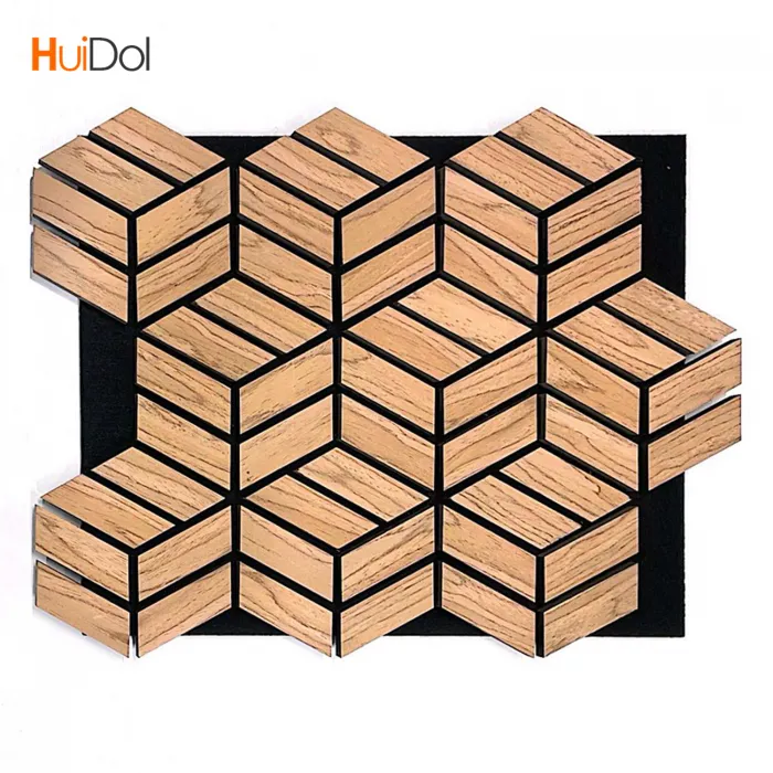 Irregular polyester grille panels are used in home decoration to decorate the background wall, showcasing individuality.