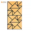 Customized modern style polyester decorative wall panels with irregular shapes by the wall panel factory.
