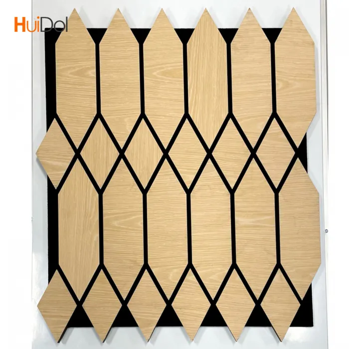 Customized modern style polyester decorative wall panels with irregular shapes by the wall panel factory.