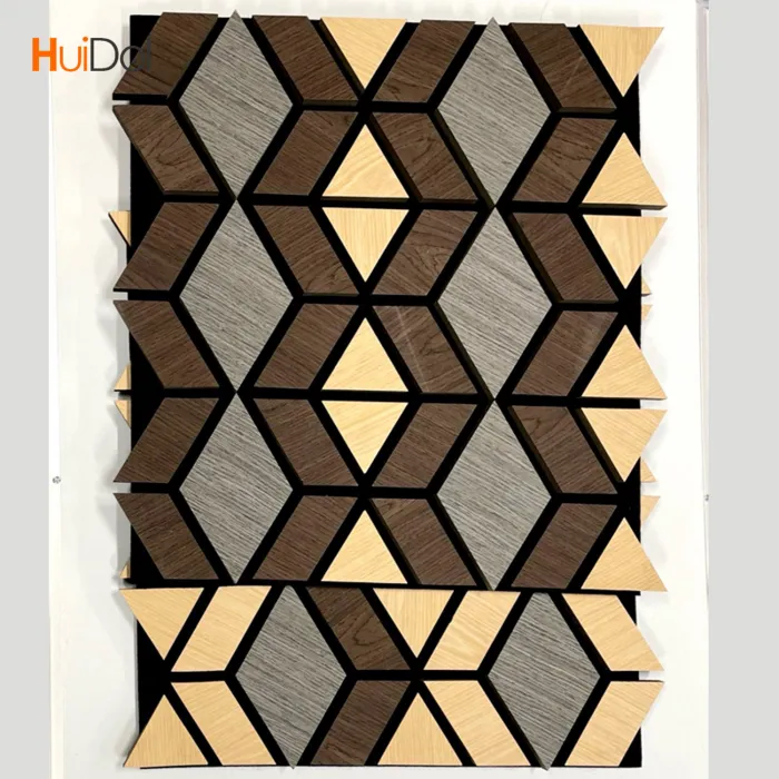Customized modern style polyester decorative wall panels with irregular shapes by the wall panel factory.