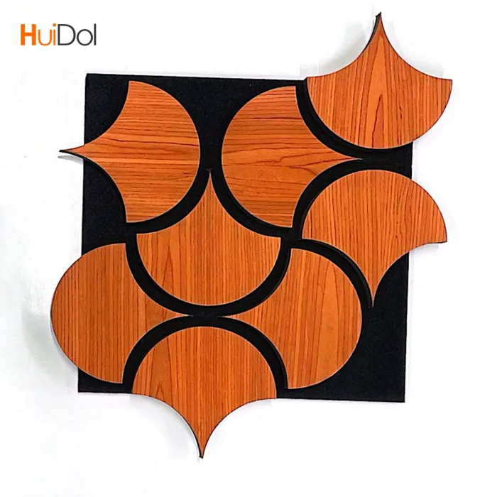 Unique irregular-shaped polyester decorative wall panels, custom-made for modern interiors