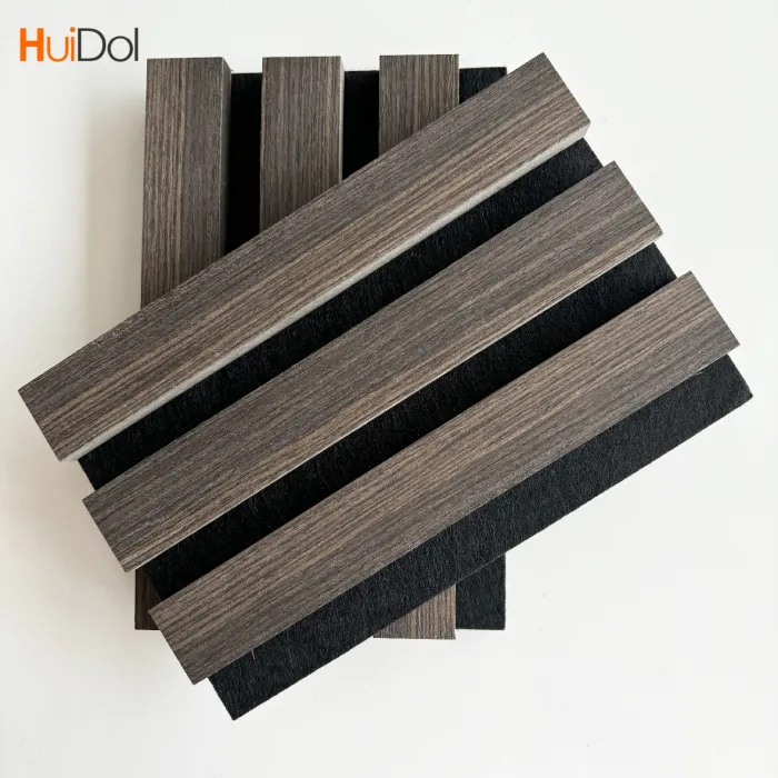 High quality acoustic wood slats with excellent acoustic properties and realistic wood grain textures.