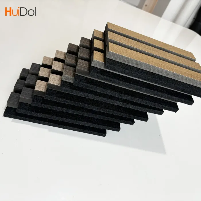 High quality acoustic wood slats with excellent acoustic properties and realistic wood grain textures.
