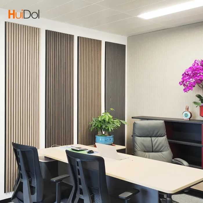 Professional wall panel factory interior design customized wooden slats, including size and texture
