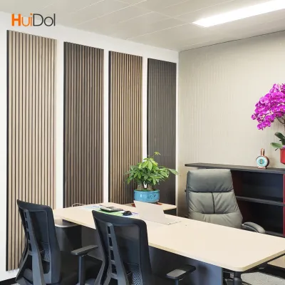 Upgrade your space with sound-absorbing slat wall panels for stylish acoustics
