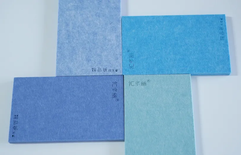 Sound-absorbing panel like color palette