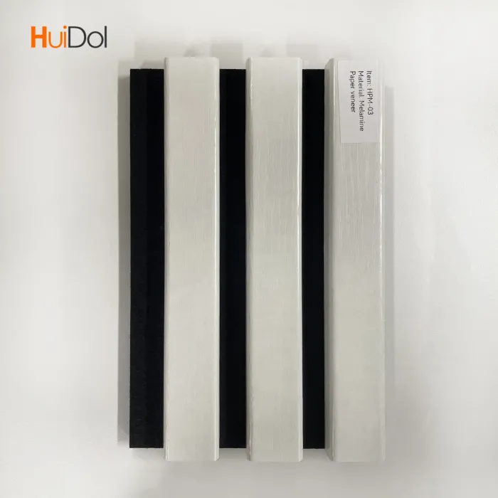 Melamine-Faced Slat Wall Panel - Durable Customizable Display and Storage Board for Retail Offices and Homes