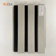 PU Coated Wooden Grille Slat Panels - Premium Acoustic Wall Cladding with Paper Veneer Finish for Modern Interior Decoration