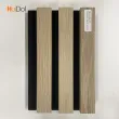PU Coated Wooden Grille Slat Panels - Premium Acoustic Wall Cladding with Paper Veneer Finish for Modern Interior Decoration